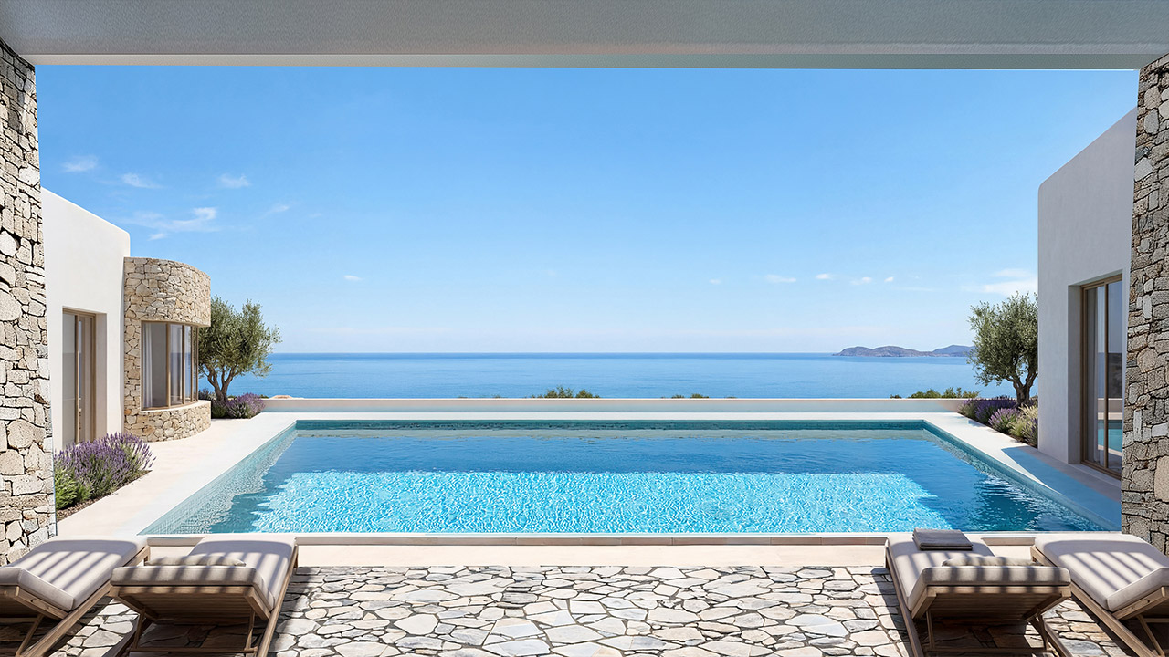 Luxury Mediterranean residence by the sea in Greece